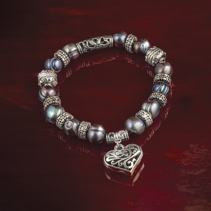 Pearl of a Girl Bracelet (Gray)